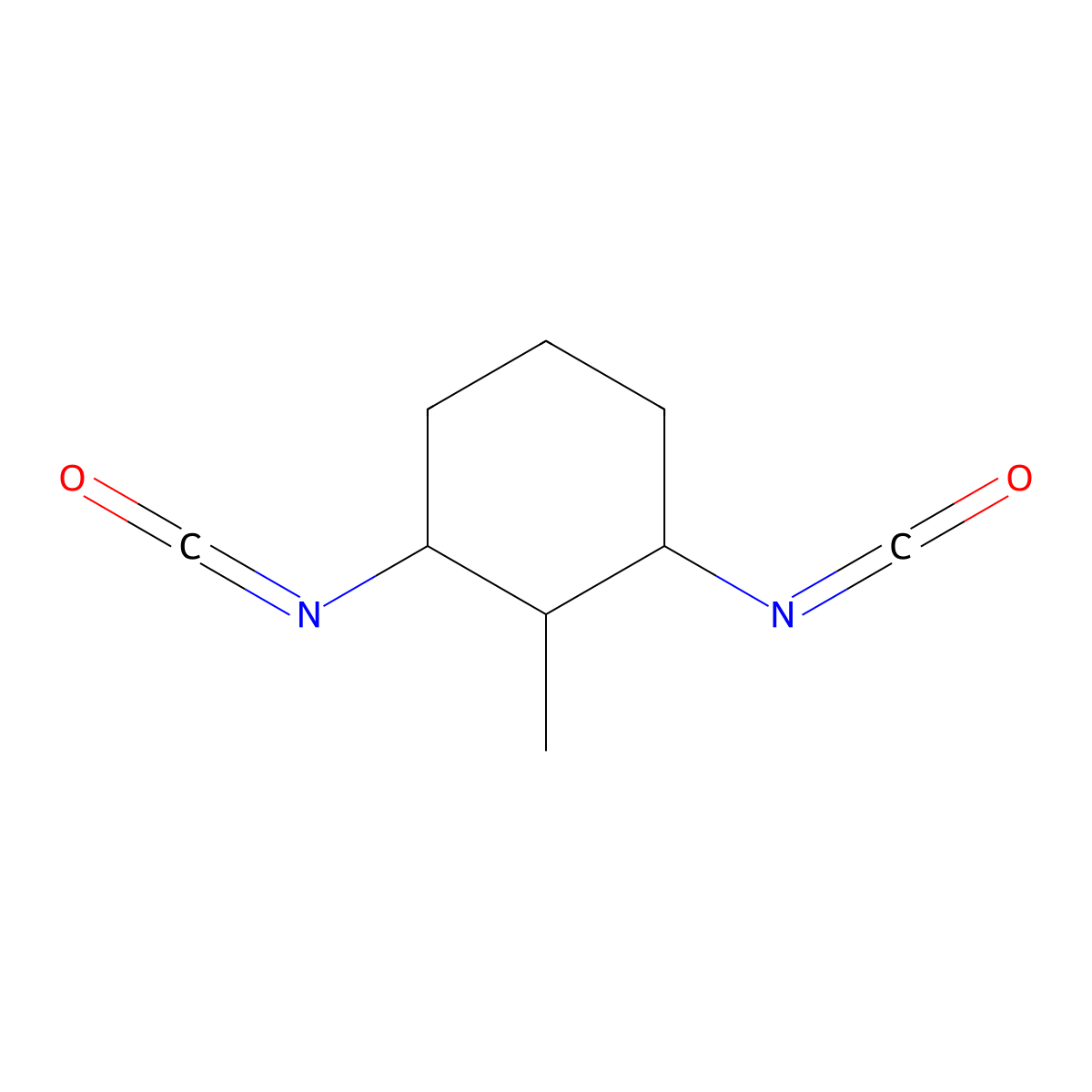 1,3-Diisocyanato-2-methylcyclohexane molecular structure, CAS 13912-56-6