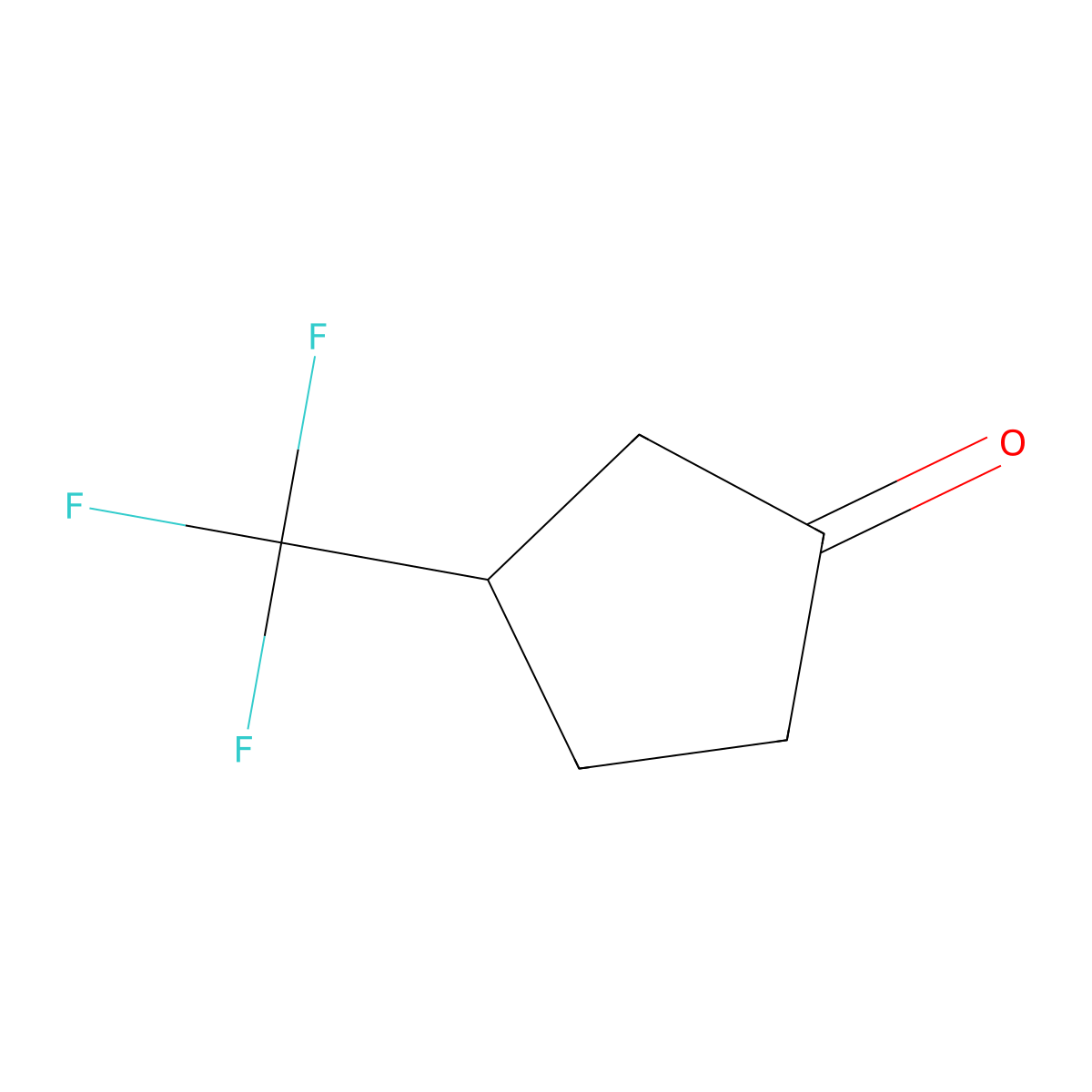 3-(Trifluoromethyl)cyclopentan-1-one molecular structure, CAS 1391205-62-1
