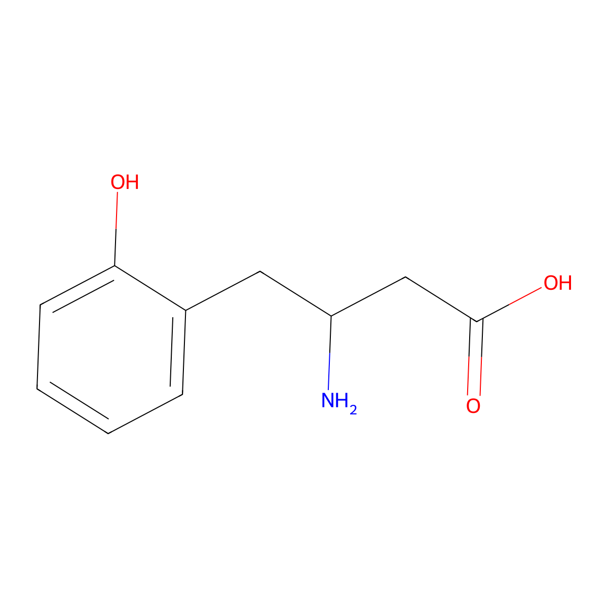 3-Amino-4-(2-hydroxyphenyl)butyric Acid molecular structure, CAS 1391206-11-3