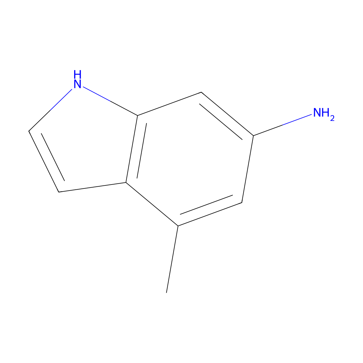 4-Methyl-1H-indol-6-amine molecular structure, CAS 139121-40-7