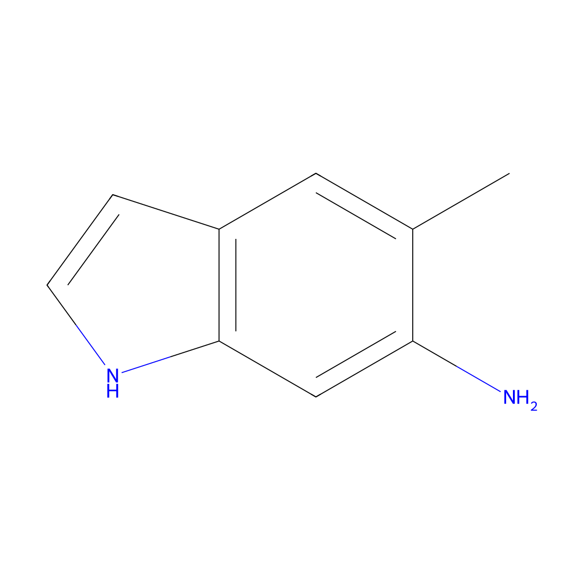 5-Methyl-1H-indol-6-amine molecular structure, CAS 139121-41-8