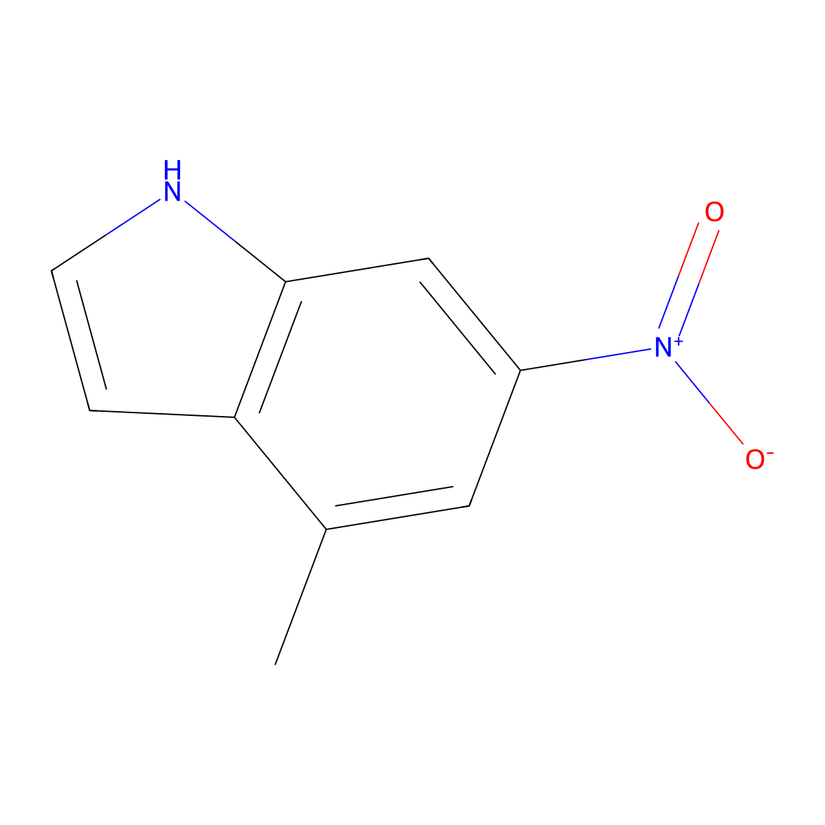 4-Methyl-6-nitro-1H-indole molecular structure, CAS 139121-49-6