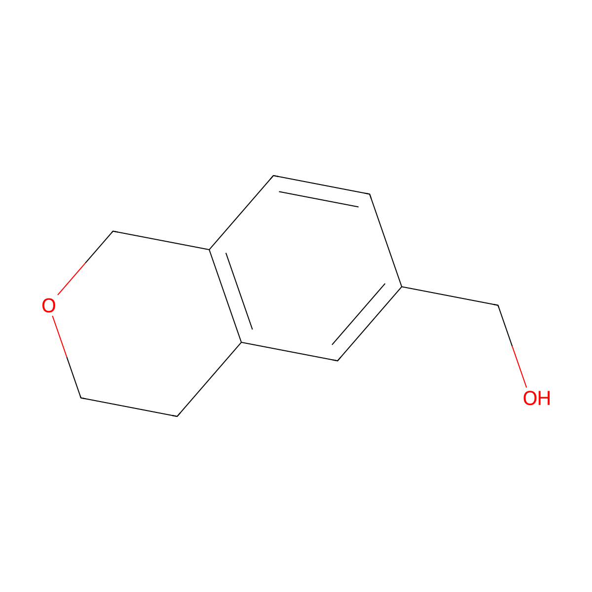 (3,4-dihydro-1H-2-benzopyran-6-yl)methanol molecular structure, CAS 1391210-01-7