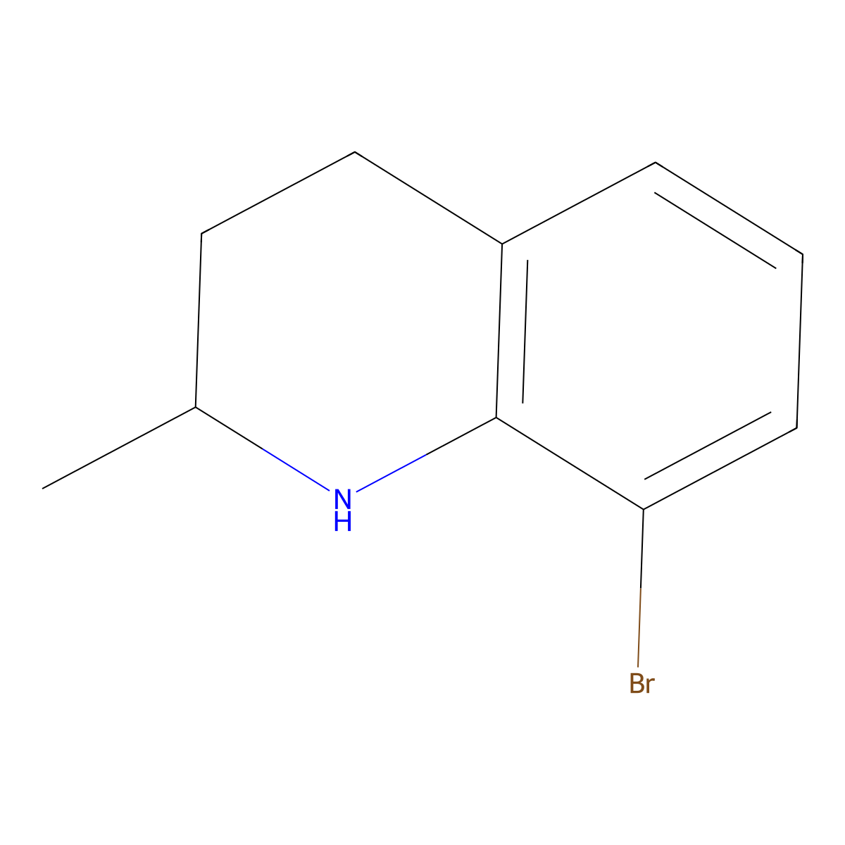 8-Bromo-2-methyl-1,2,3,4-tetrahydroquinoline molecular structure, CAS 1391230-13-9