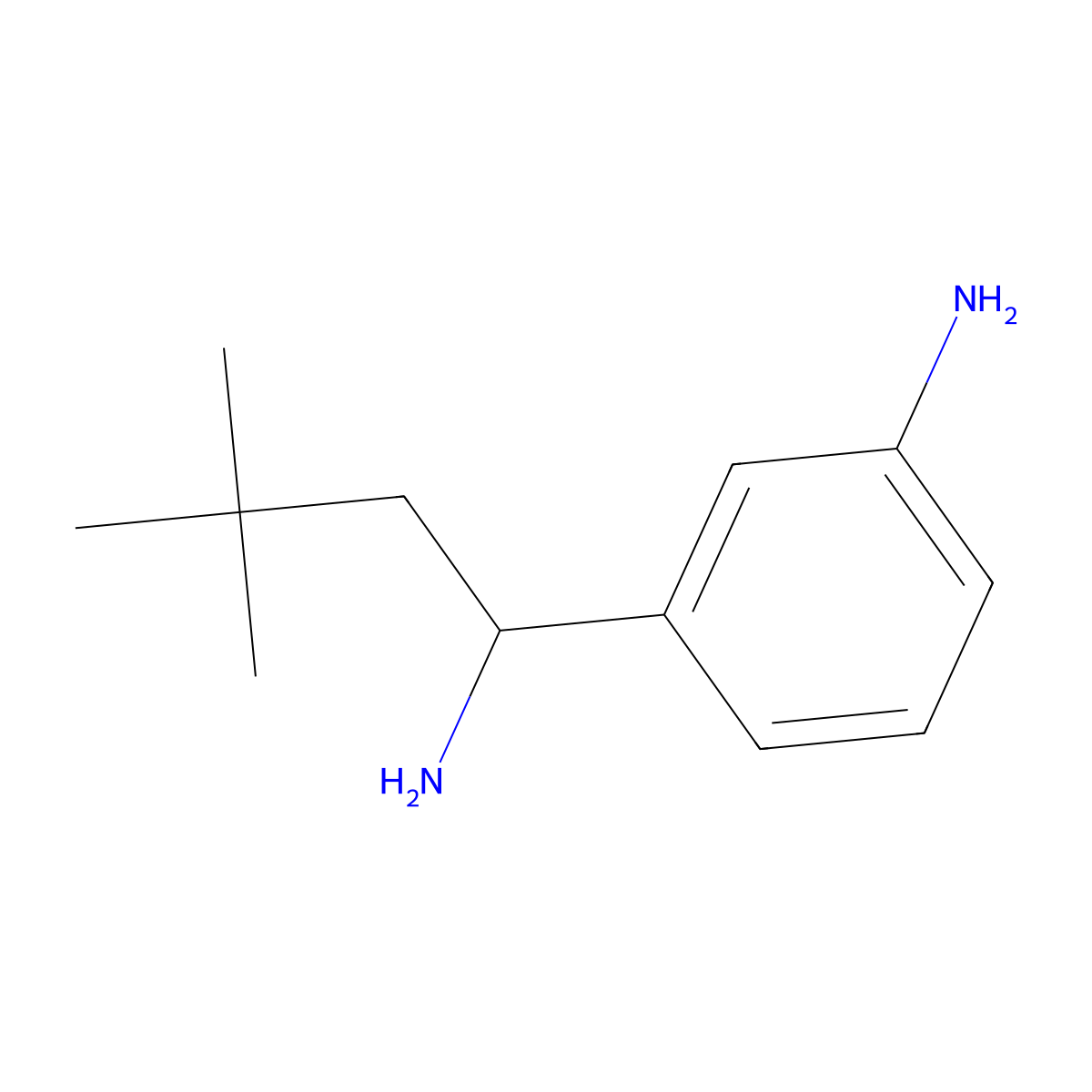 3-(1-Amino-3,3-dimethylbutyl)aniline molecular structure, CAS 1391232-40-8