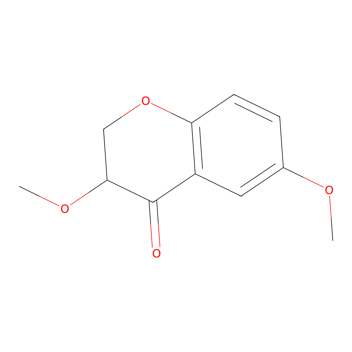 3,6-Dimethoxy-3,4-dihydro-2H-1-benzopyran-4-one molecular structure, CAS 1391238-30-4