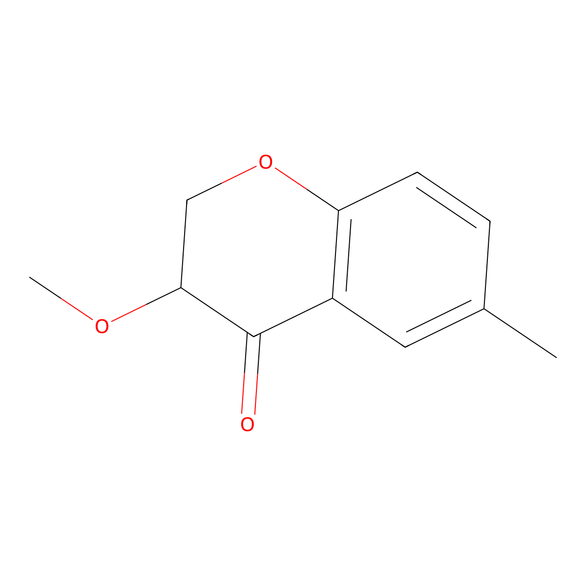 3-Methoxy-6-methyl-3,4-dihydro-2H-1-benzopyran-4-one molecular structure, CAS 1391246-36-8