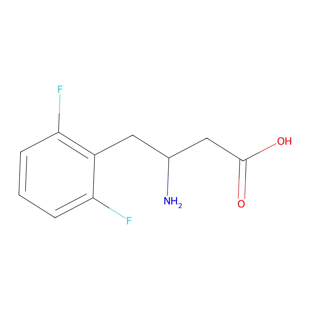 3-Amino-4-(2,6-difluorophenyl)butyric Acid molecular structure, CAS 1391249-09-4