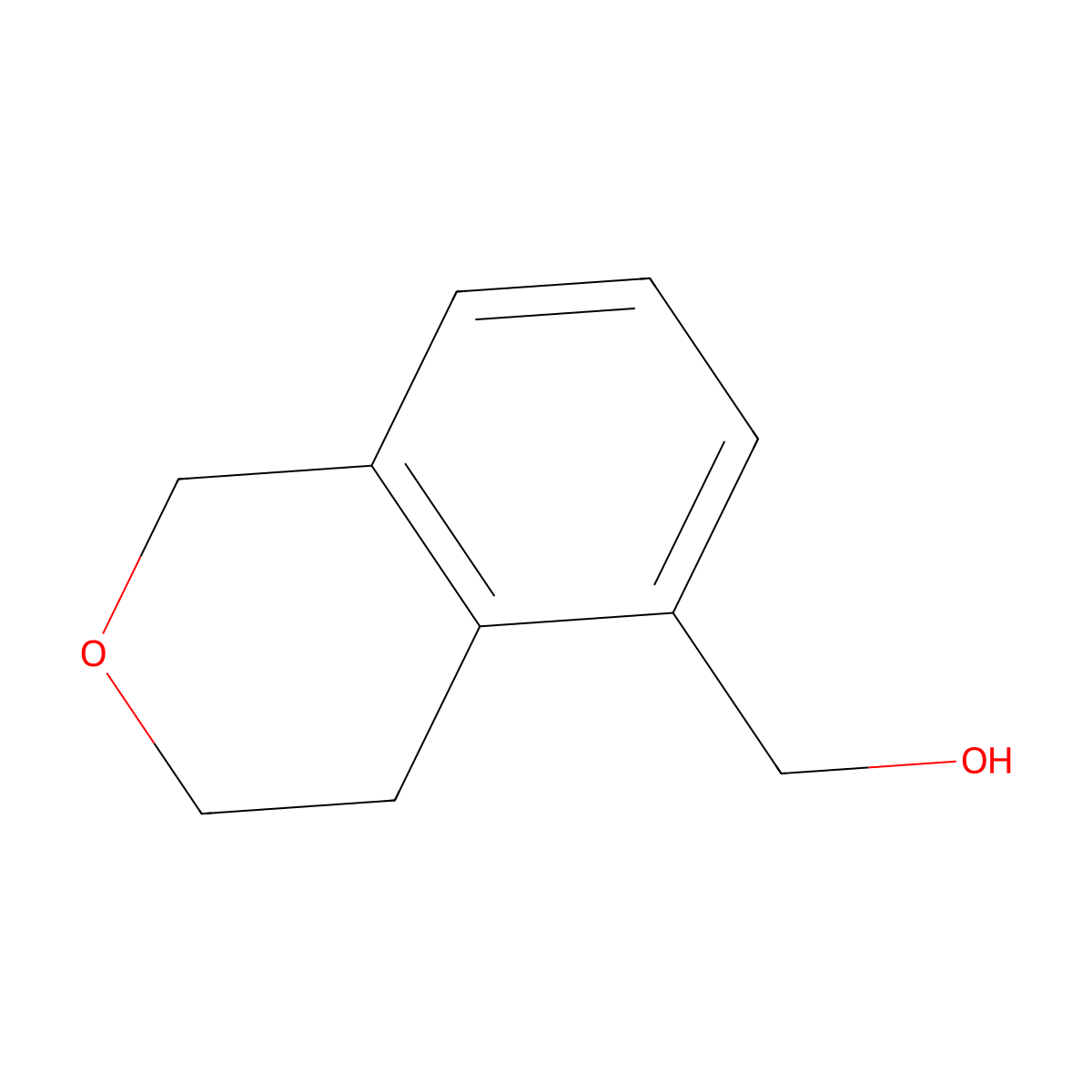 (3,4-dihydro-1H-2-benzopyran-5-yl)methanol molecular structure, CAS 1391249-21-0
