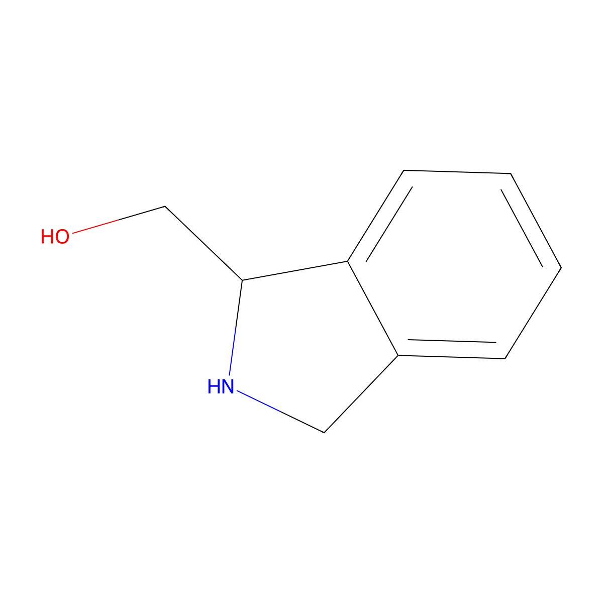 2,3-dihydro-1H-isoindol-1-ylmethanol molecular structure, CAS 1391249-77-6