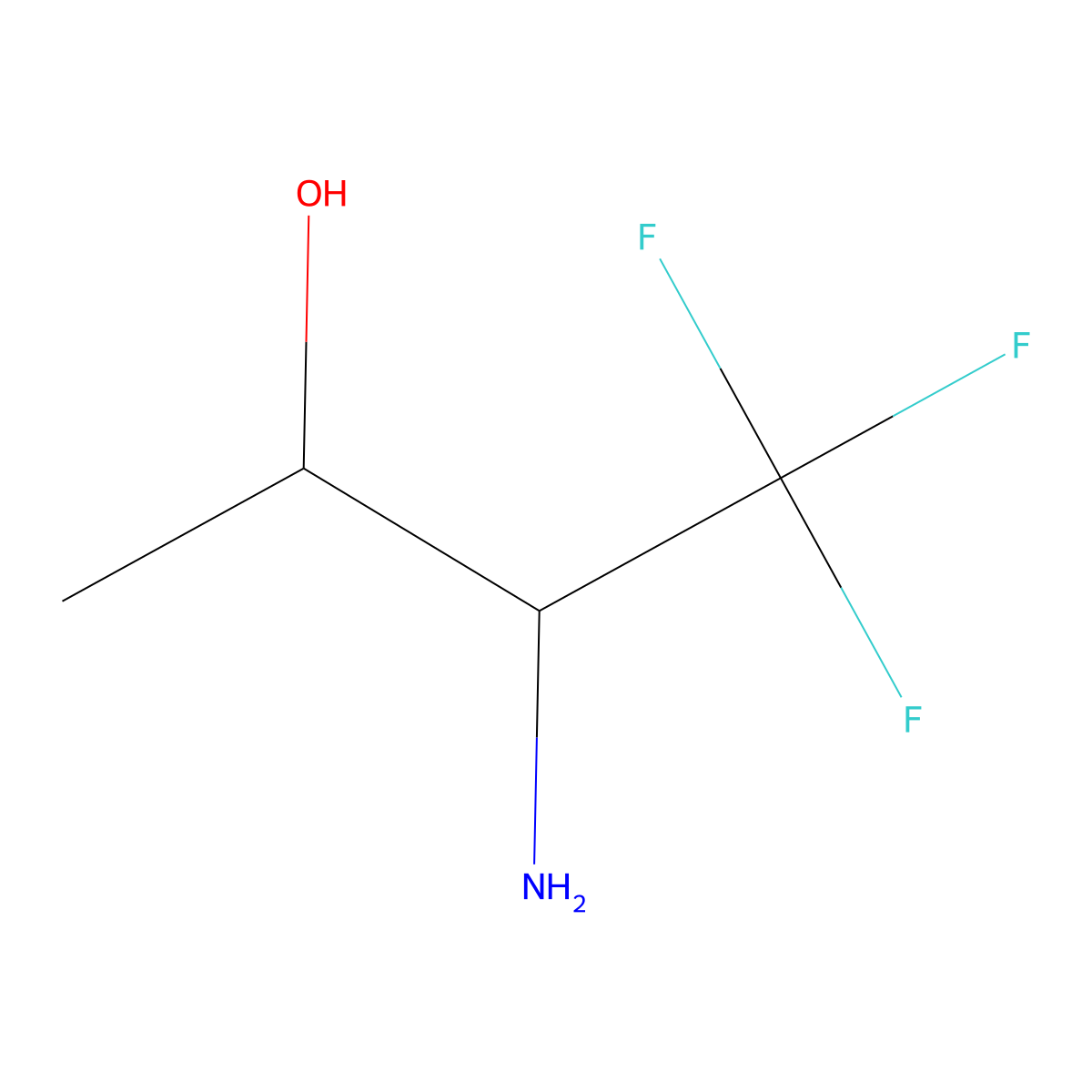 3-Amino-4,4,4-trifluorobutan-2-ol molecular structure, CAS 1391251-53-8