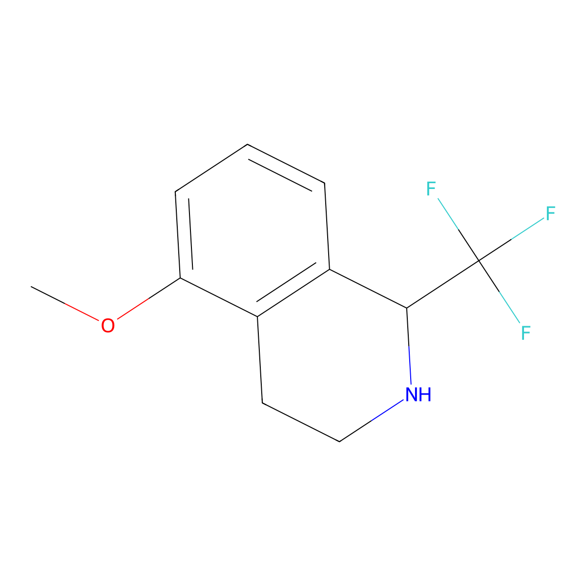 5-Methoxy-1-(trifluoromethyl)-1,2,3,4-tetrahydroisoquinoline molecular structure, CAS 1391253-25-0