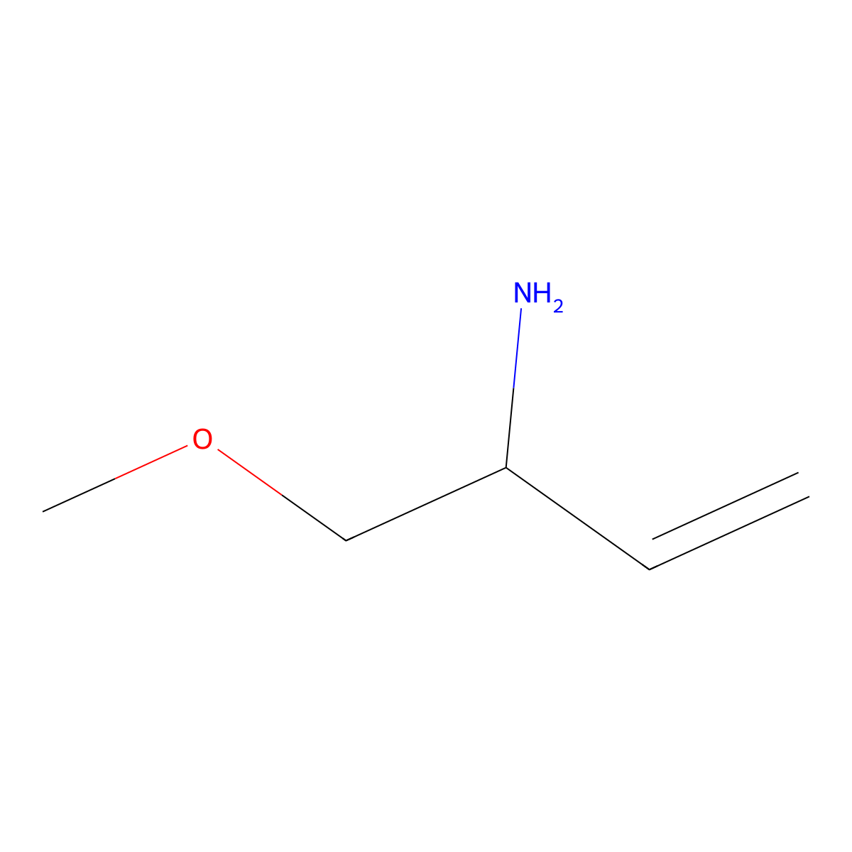 1-Methoxybut-3-en-2-amine molecular structure, CAS 1391253-55-6