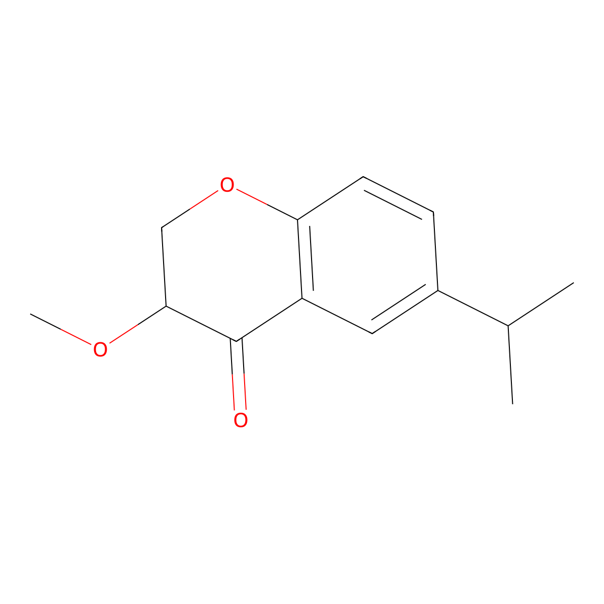 3-Methoxy-6-(methylethyl)chroman-4-one molecular structure, CAS 1391263-89-0