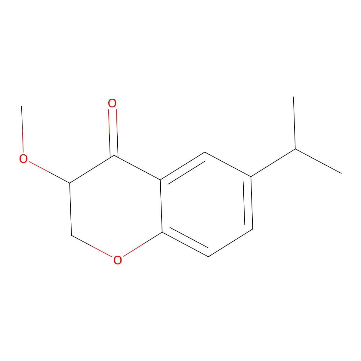 3-Methoxy-6-(methylethyl)chroman-4-one molecular structure, CAS 1391263-89-0