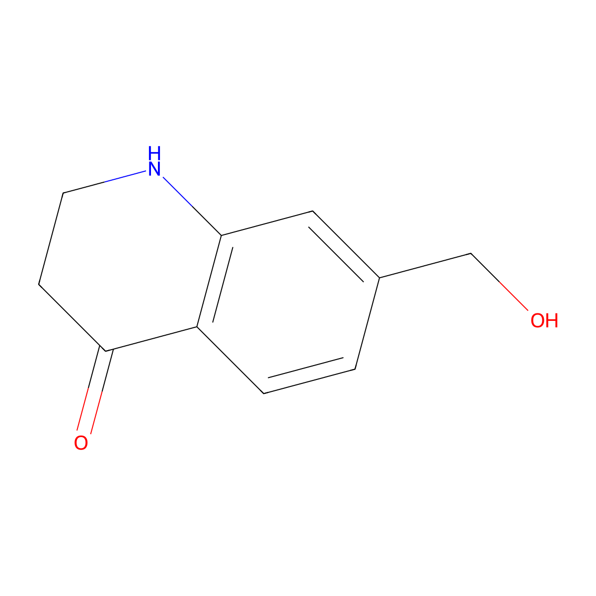 7-(Hydroxymethyl)-1,2,3,4-tetrahydroquinolin-4-one molecular structure, CAS 1391268-71-5