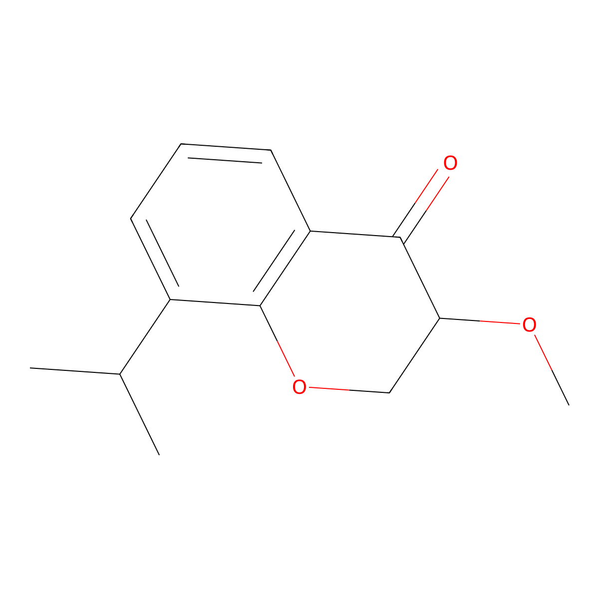 3-Methoxy-8-(methylethyl)chroman-4-one molecular structure, CAS 1391276-28-0