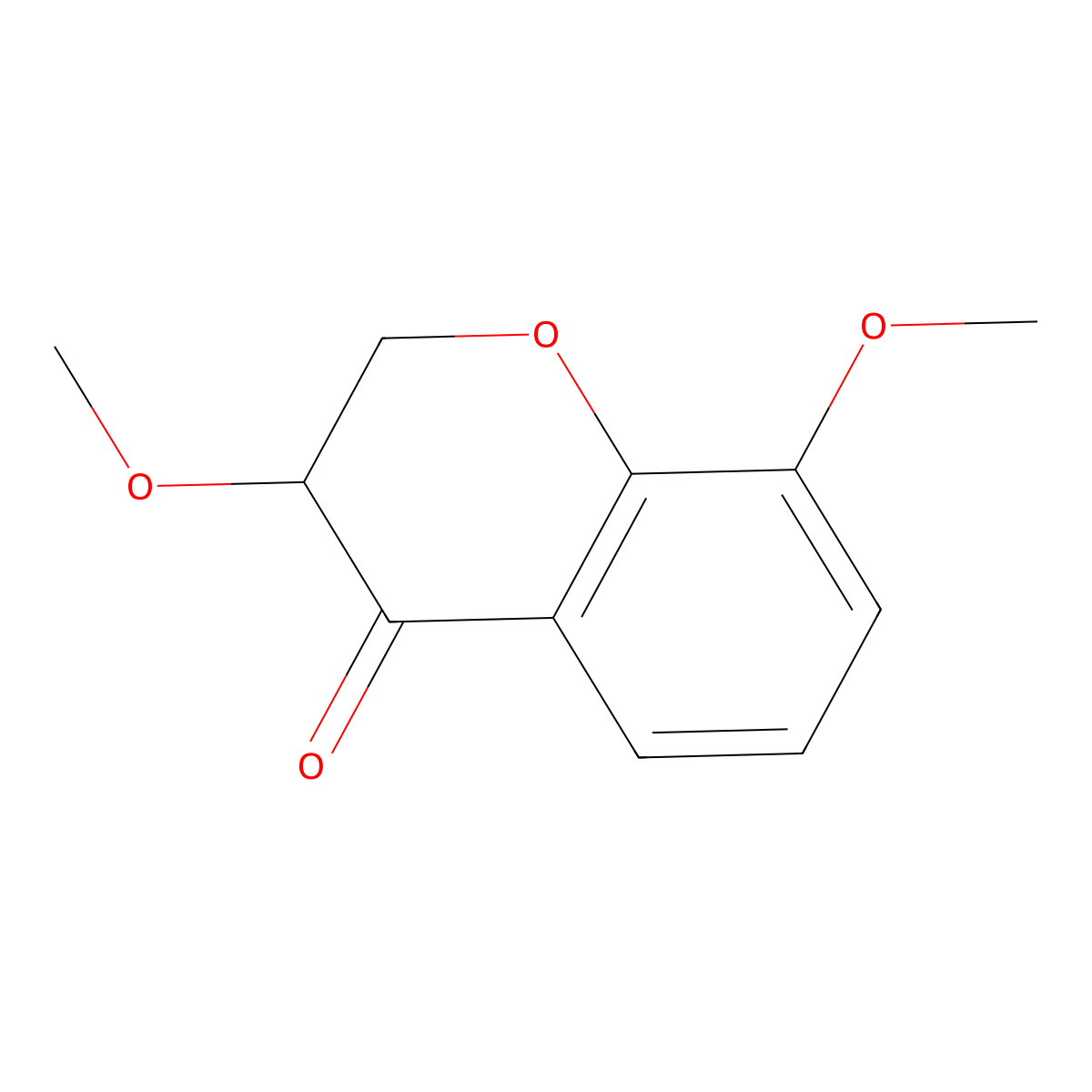 3,8-Dimethoxy-3,4-dihydro-2H-1-benzopyran-4-one molecular structure, CAS 1391276-47-3