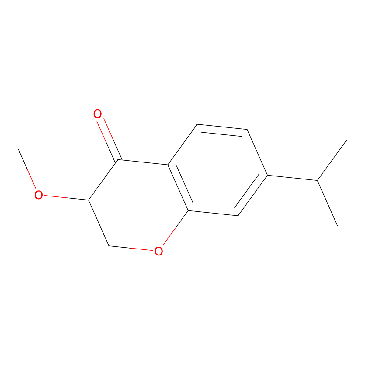 3-Methoxy-7-(methylethyl)chroman-4-one molecular structure, CAS 1391285-56-5
