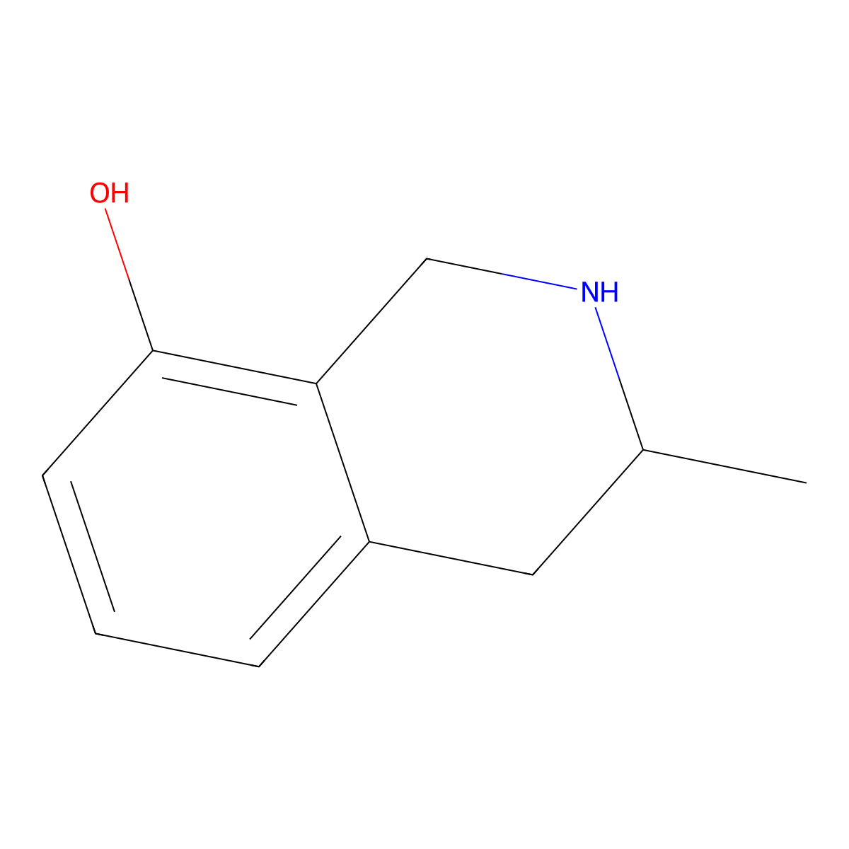 3-Methyl-1,2,3,4-tetrahydroisoquinolin-8-ol molecular structure, CAS 1391287-78-7