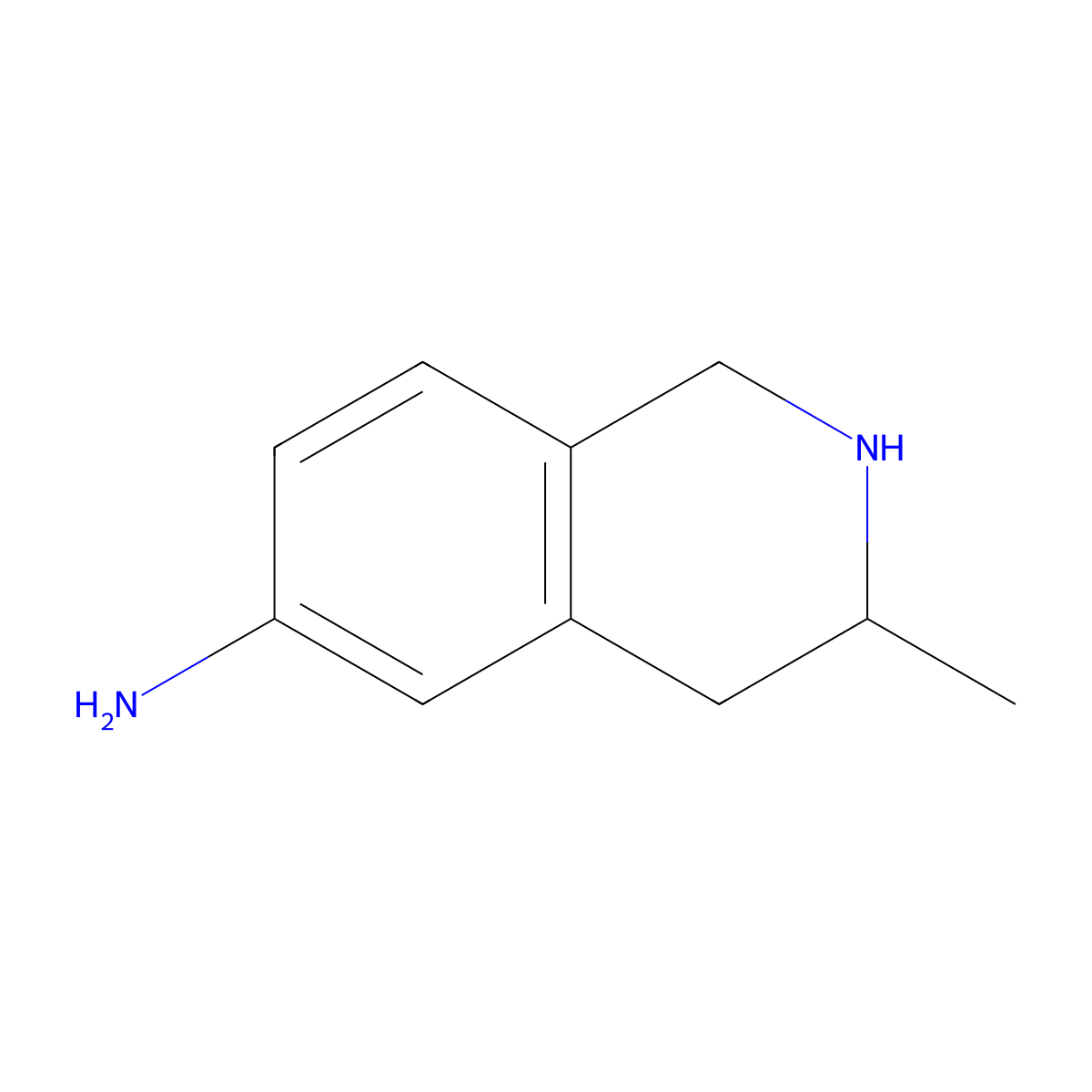 3-Methyl-1,2,3,4-tetrahydroisoquinolin-6-amine molecular structure, CAS 1391288-43-9