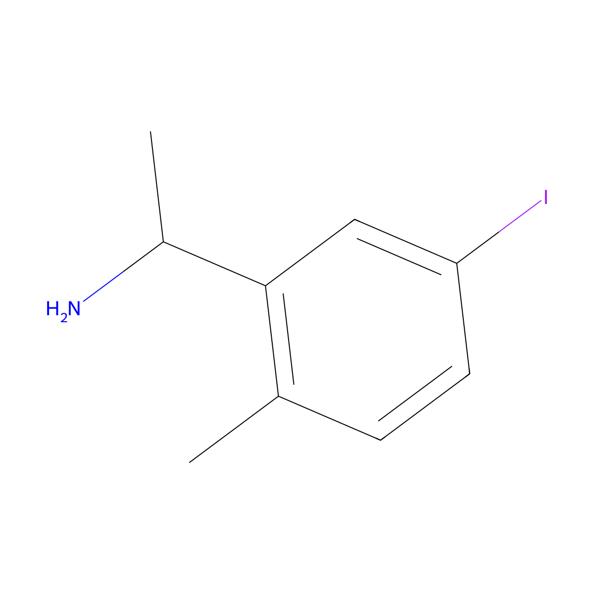 1-(5-Iodo-2-methylphenyl)ethylamine molecular structure, CAS 1391294-35-1