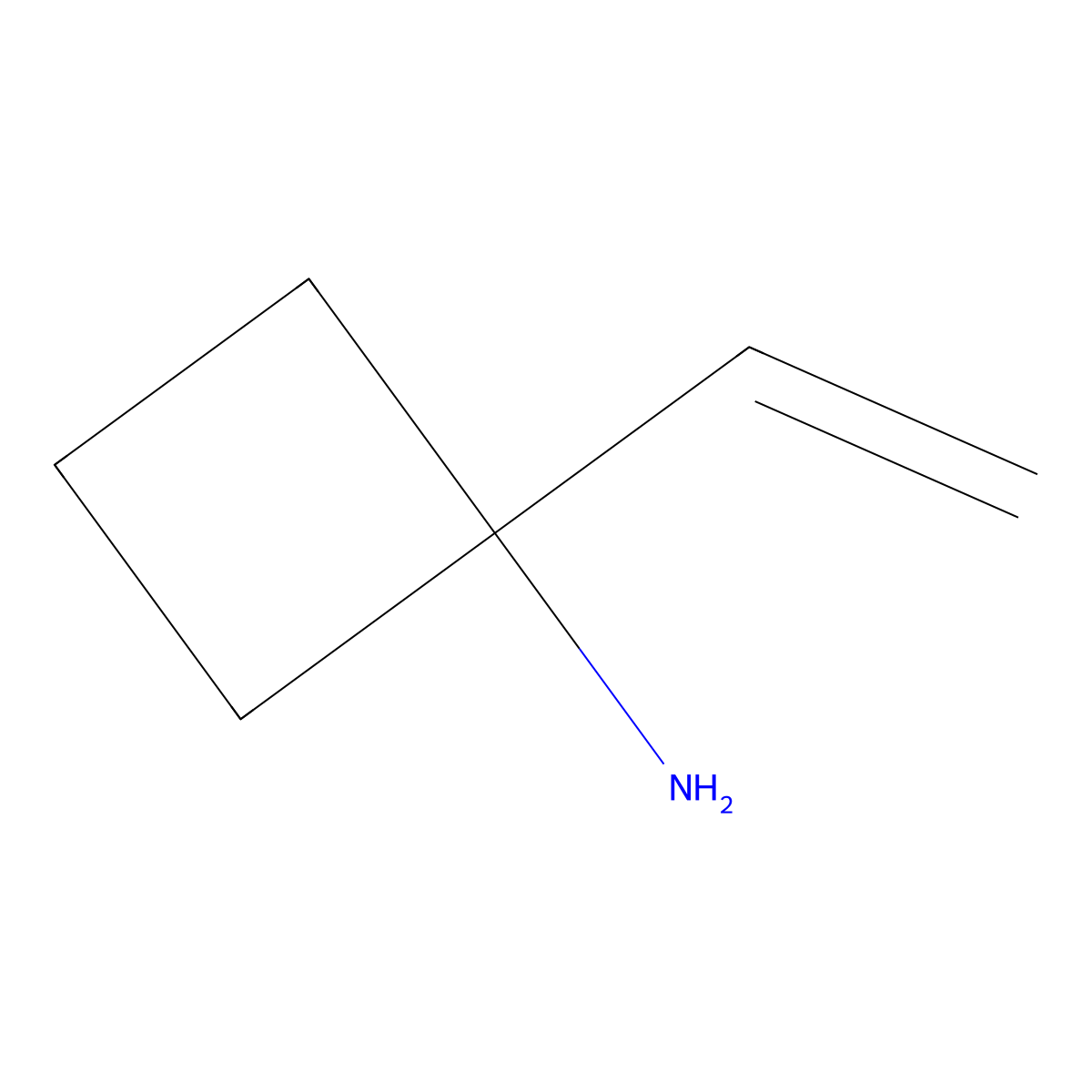 1-Ethenylcyclobutan-1-amine molecular structure, CAS 1391298-23-9