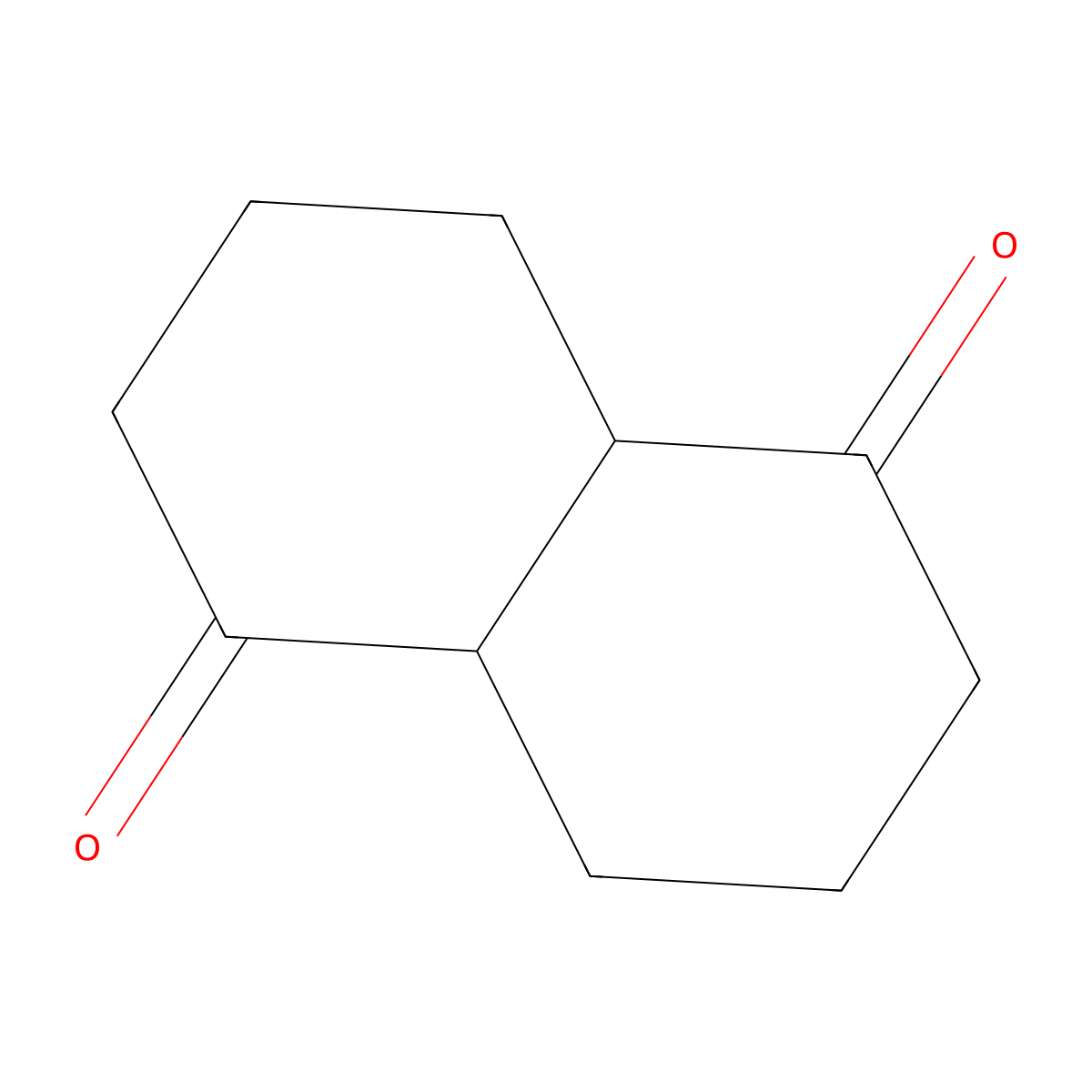 1,5-Decalindione molecular structure, CAS 13913-82-1