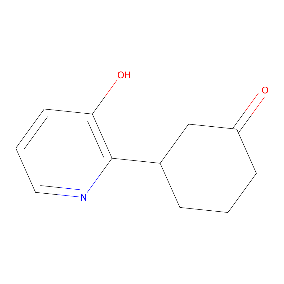 3-(3-Hydroxypyridin-2-yl)cyclohexan-1-one molecular structure, CAS 1391309-03-7