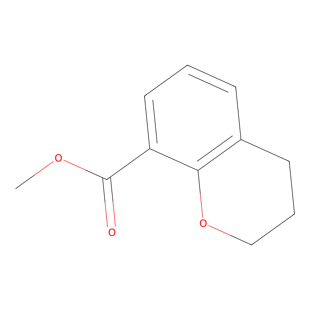 methyl 3,4-dihydro-2H-1-benzopyran-8-carboxylate molecular structure, CAS 1391311-96-8