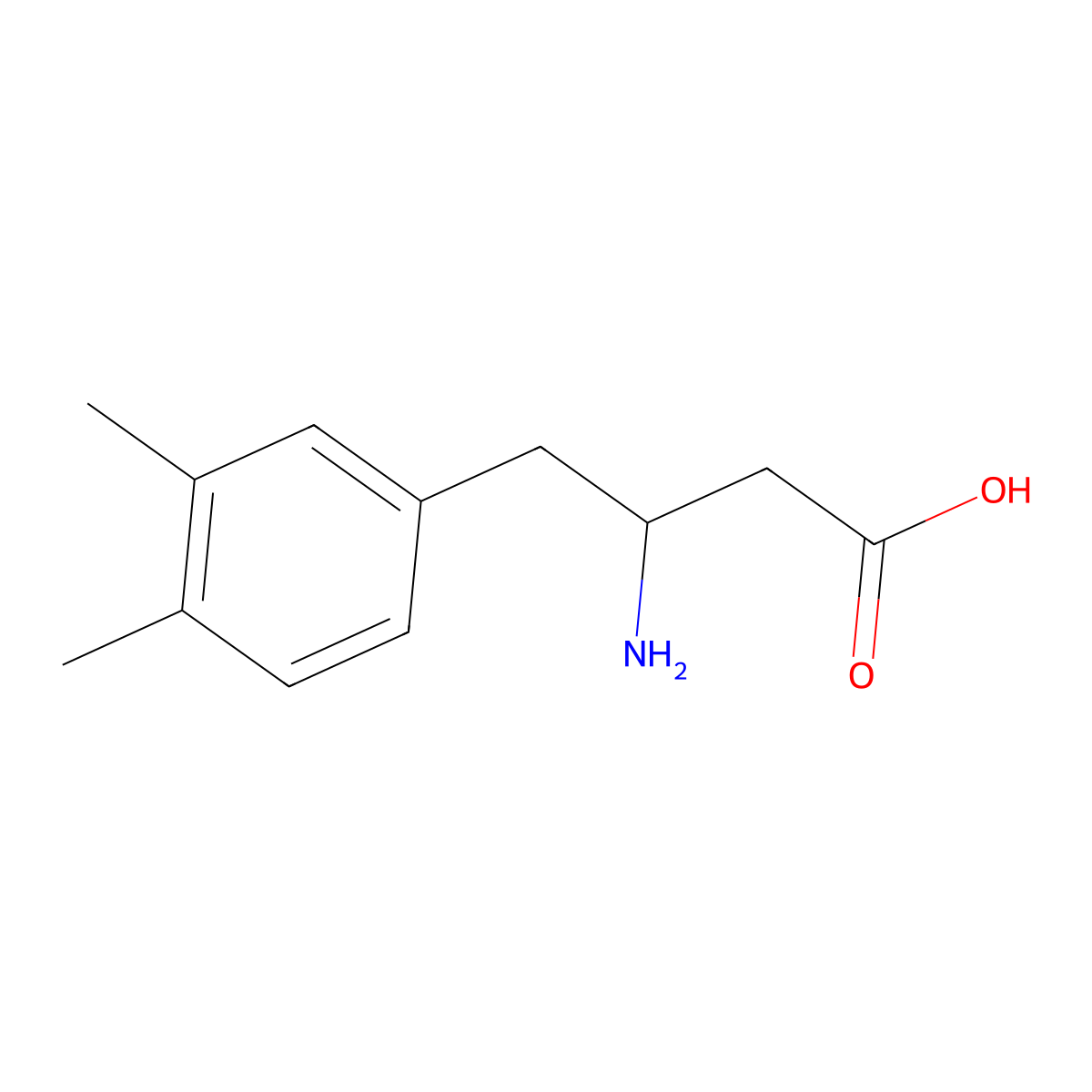 3-Amino-4-(3,4-dimethylphenyl)butyric Acid molecular structure, CAS 1391314-80-9