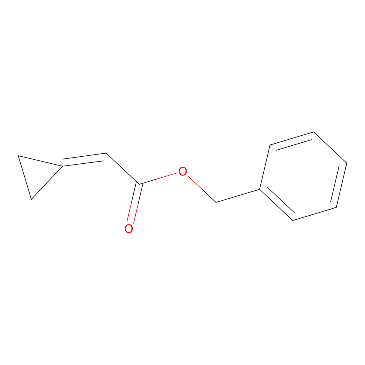 Benzyl 2-cyclopropylideneacetate molecular structure, CAS 139132-06-2