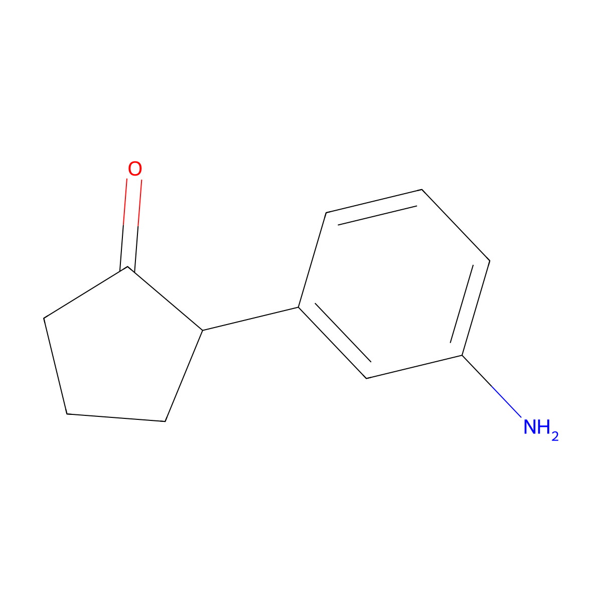 2-(3-Aminophenyl)cyclopentan-1-one molecular structure, CAS 1391348-19-8