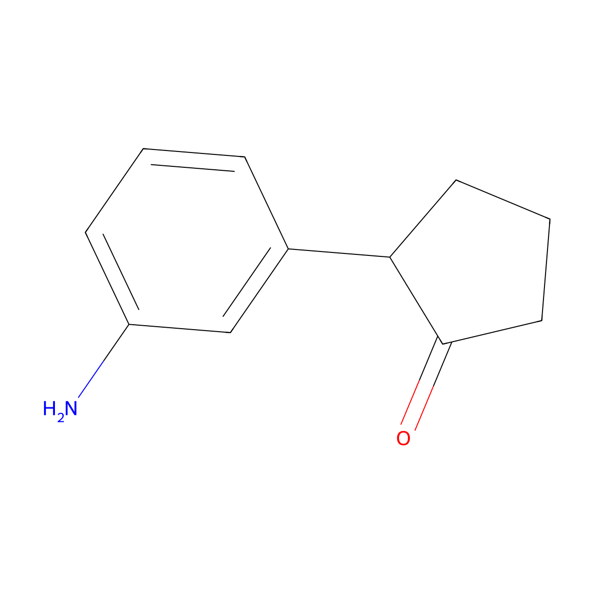 2-(3-Aminophenyl)cyclopentan-1-one molecular structure, CAS 1391348-19-8