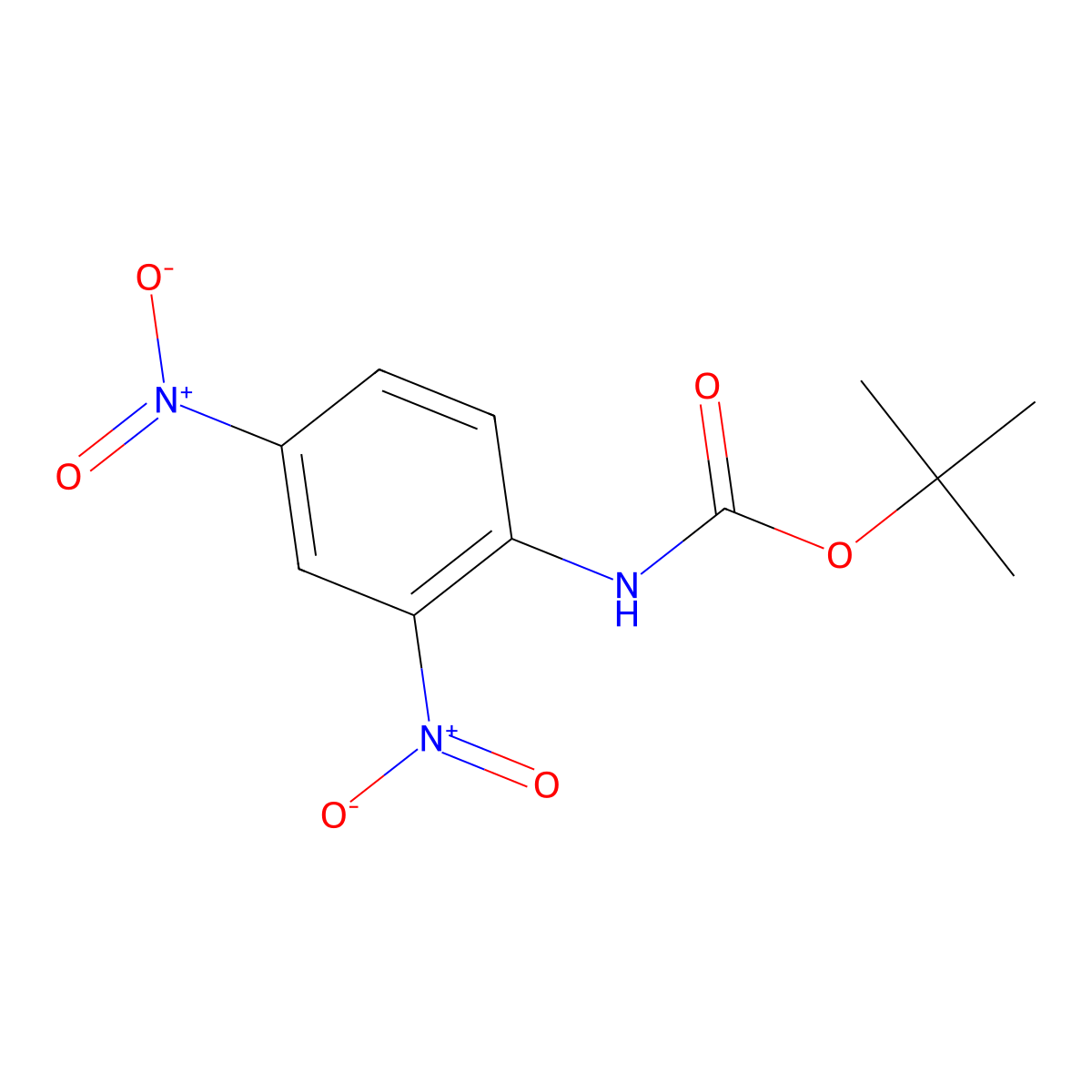 tert-butyl N-(2,4-dinitrophenyl)carbamate molecular structure, CAS 1391361-75-3