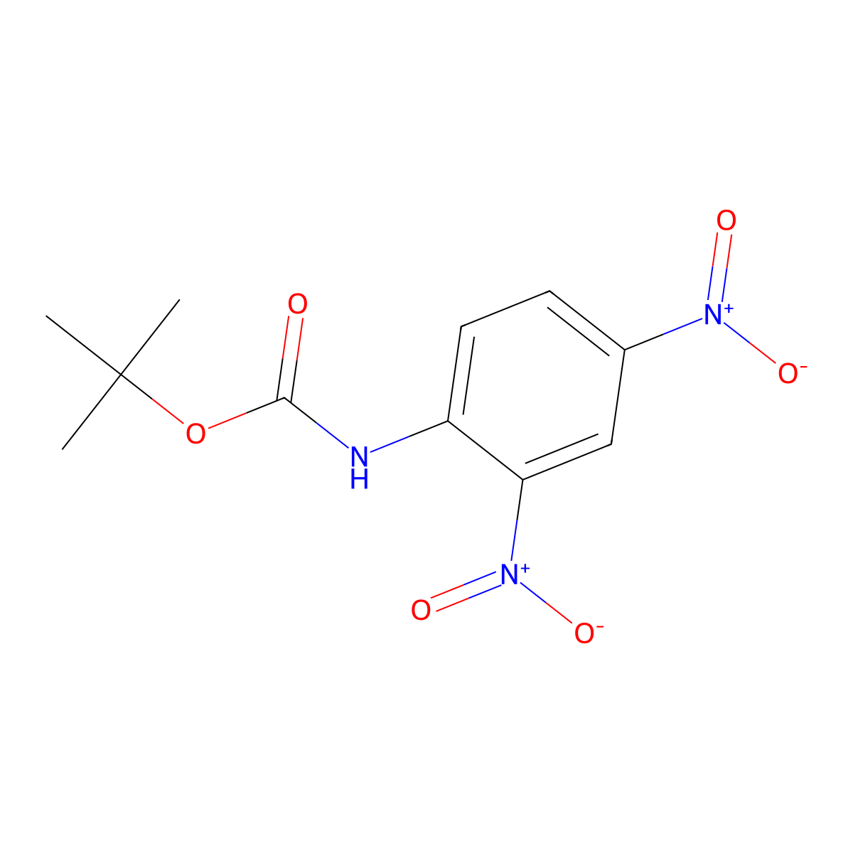 tert-butyl N-(2,4-dinitrophenyl)carbamate molecular structure, CAS 1391361-75-3