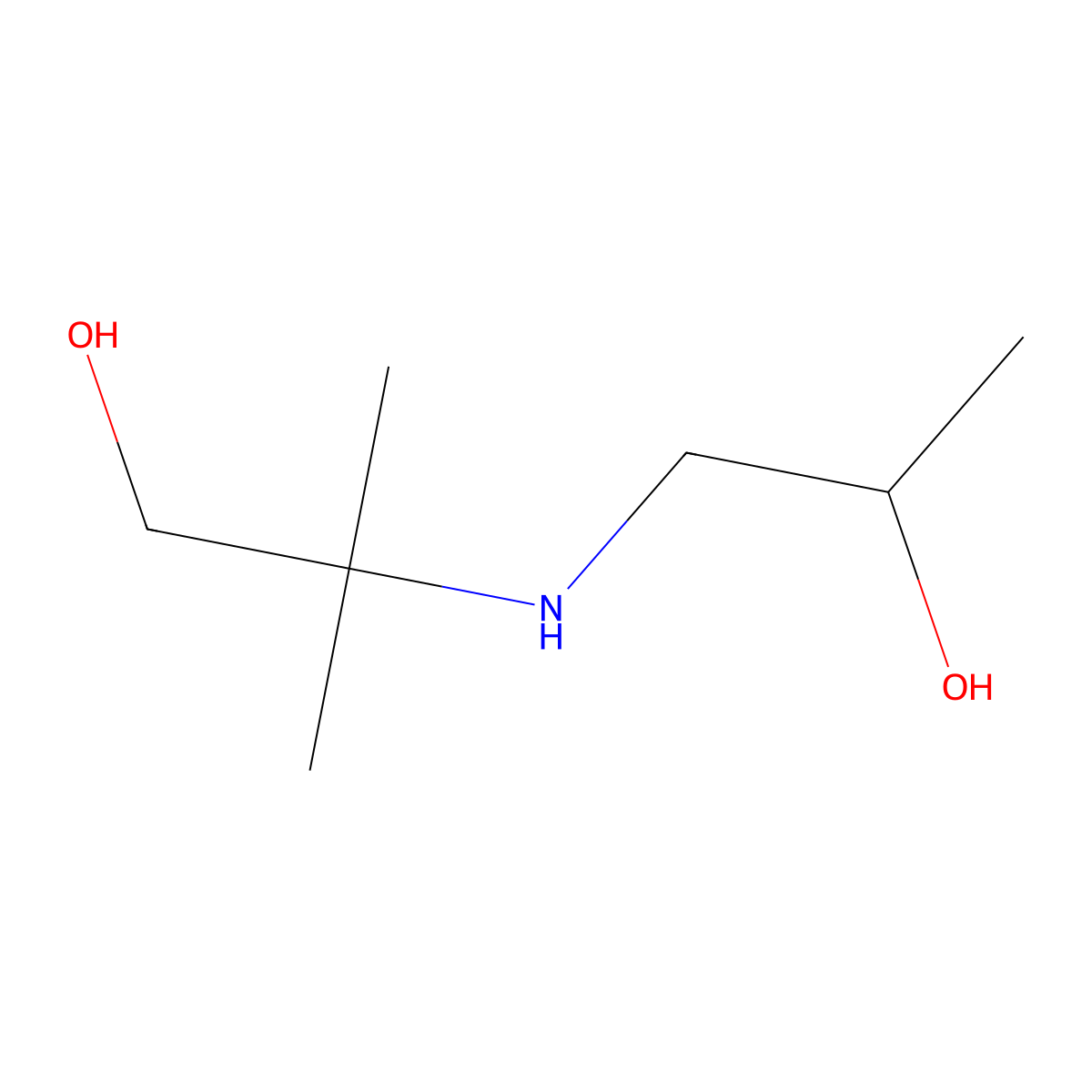 2-[(2-Hydroxypropyl)amino]-2-methylpropan-1-ol molecular structure, CAS 139139-55-2