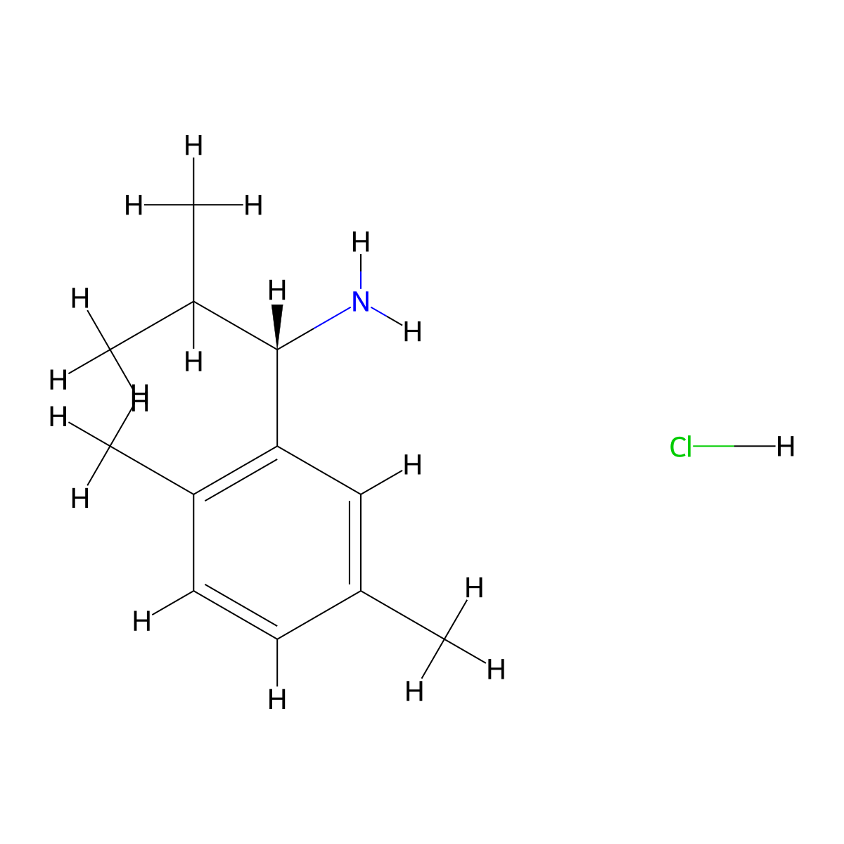 (S)-1-(2,5-Dimethylphenyl)-2-methylpropan-1-amine hydrochloride molecular structure, CAS 1391435-34-9
