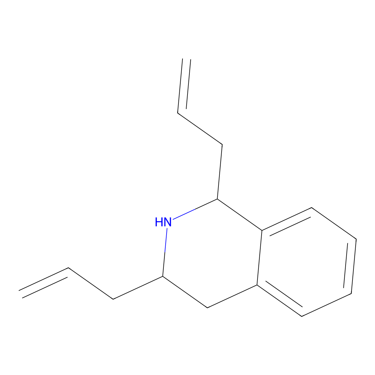 (1S,3S)-1,3-diallyl-1,2,3,4-tetrahydroisoquinoline molecular structure, CAS 1391440-71-3