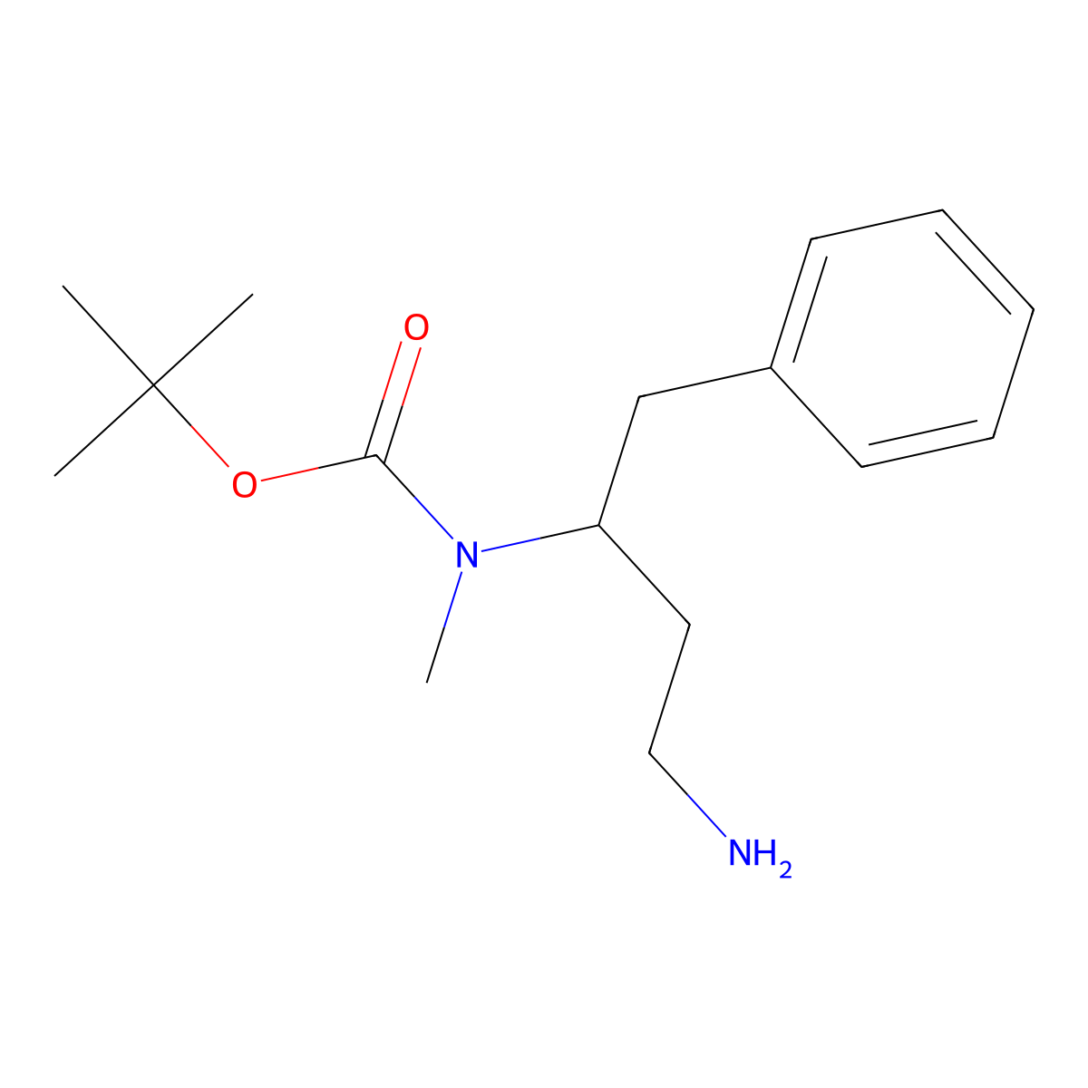 (R)-3-(N-Boc-N-methylamino)-4-phenyl-butanamine molecular structure, CAS 1391481-54-1