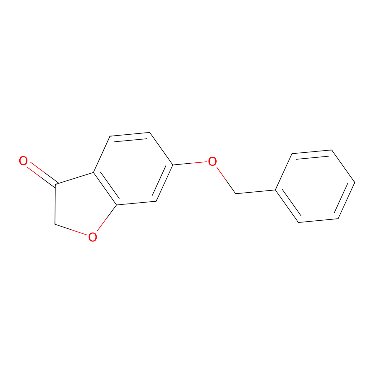 3(2H)-Benzofuranone, 6-(phenylmethoxy)- molecular structure, CAS 139149-21-6