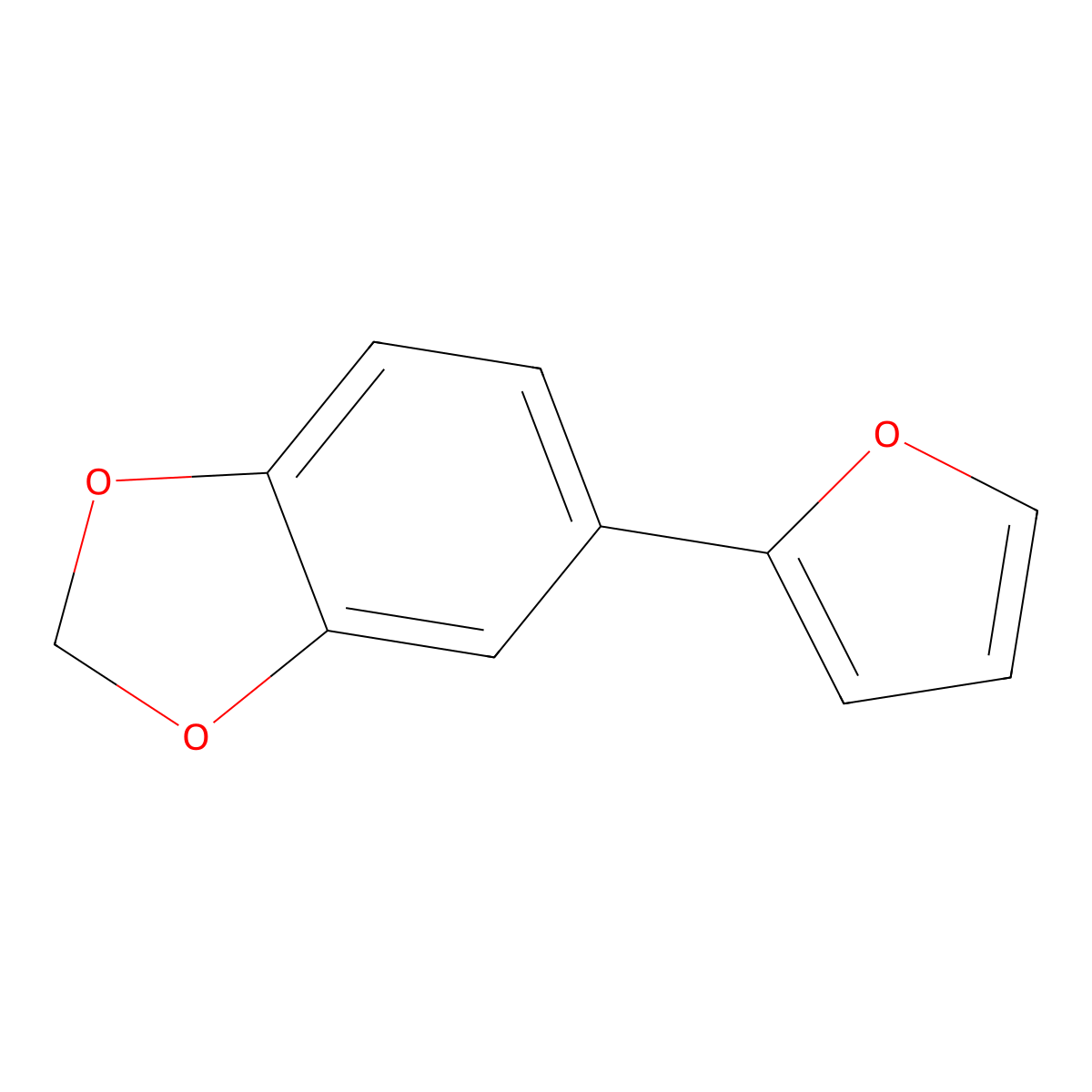 5-(Furan-2-yl)-2H-1,3-benzodioxole molecular structure, CAS 139150-67-7