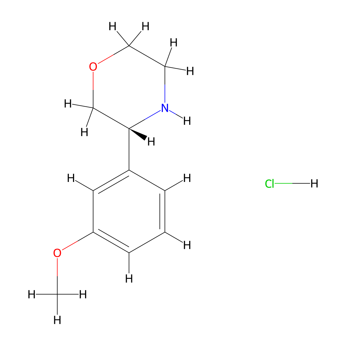 (R)-3-(3-Methoxyphenyl)morpholine (hydrochloride) molecular structure, CAS 1391507-00-8