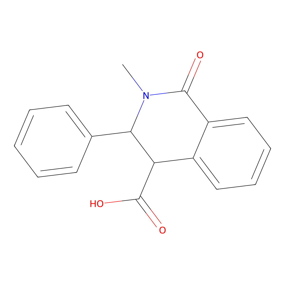 (3S,4S)-2-methyl-1-oxo-3-phenyl-1,2,3,4-tetrahydroisoquinoline-4-carboxylic acid molecular structure, CAS 1391518-86-7