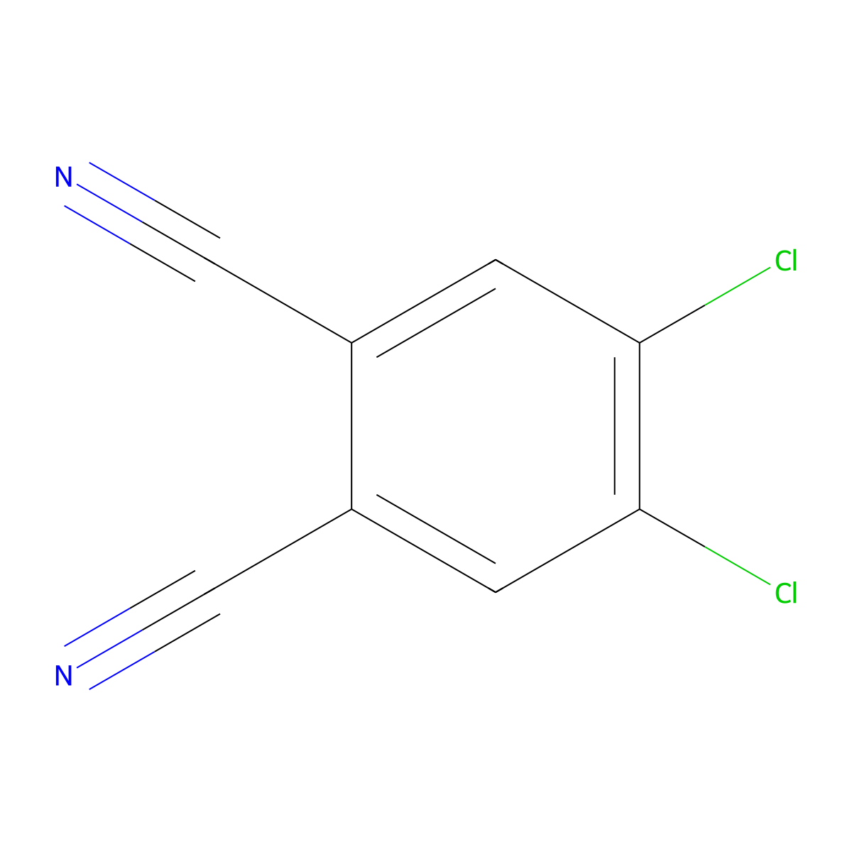 4,5-Dichlorophthalonitrile molecular structure, CAS 139152-08-2