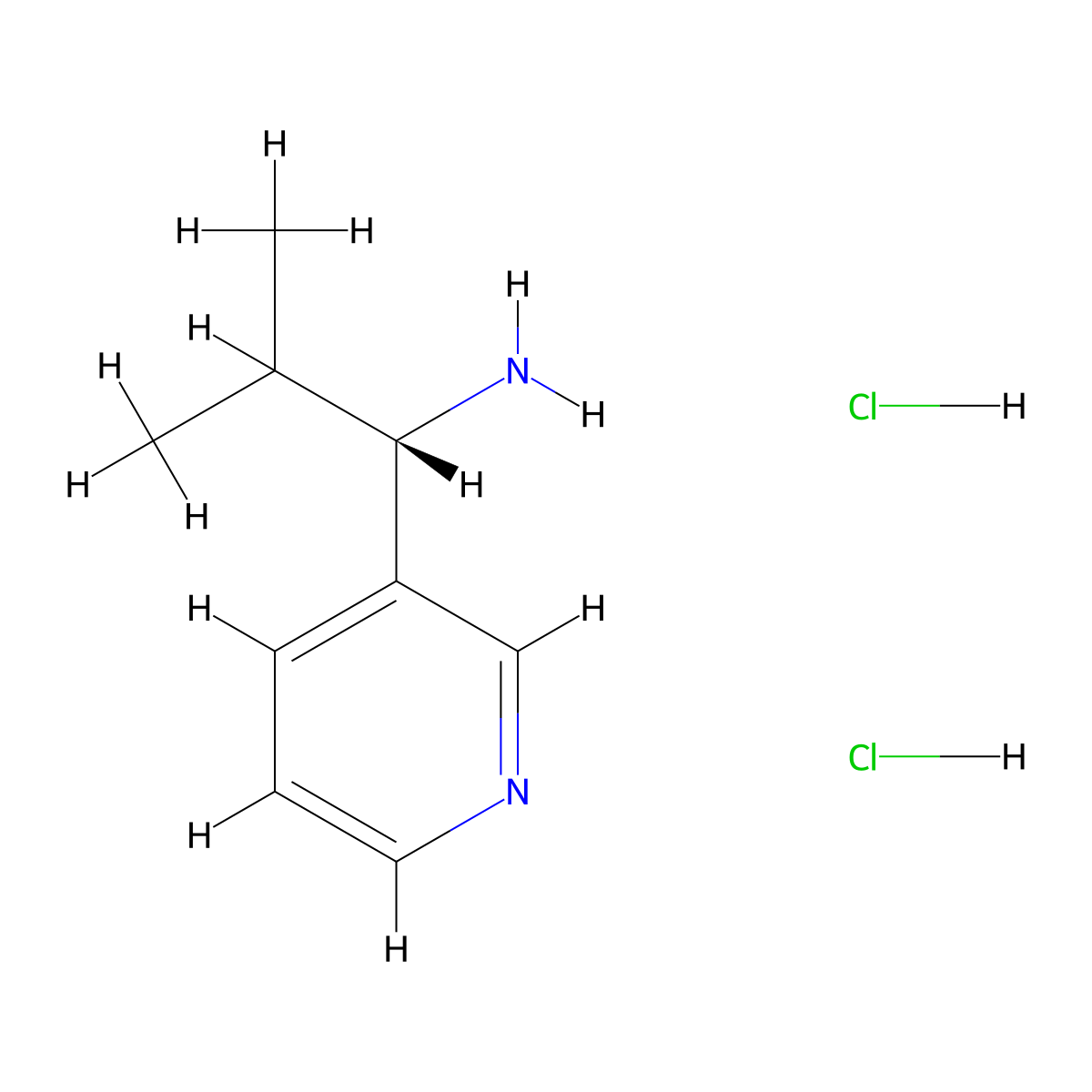 (S)-2-Methyl-1-pyridin-3-YL-propylamine dihydrochloride molecular structure, CAS 1391531-74-0