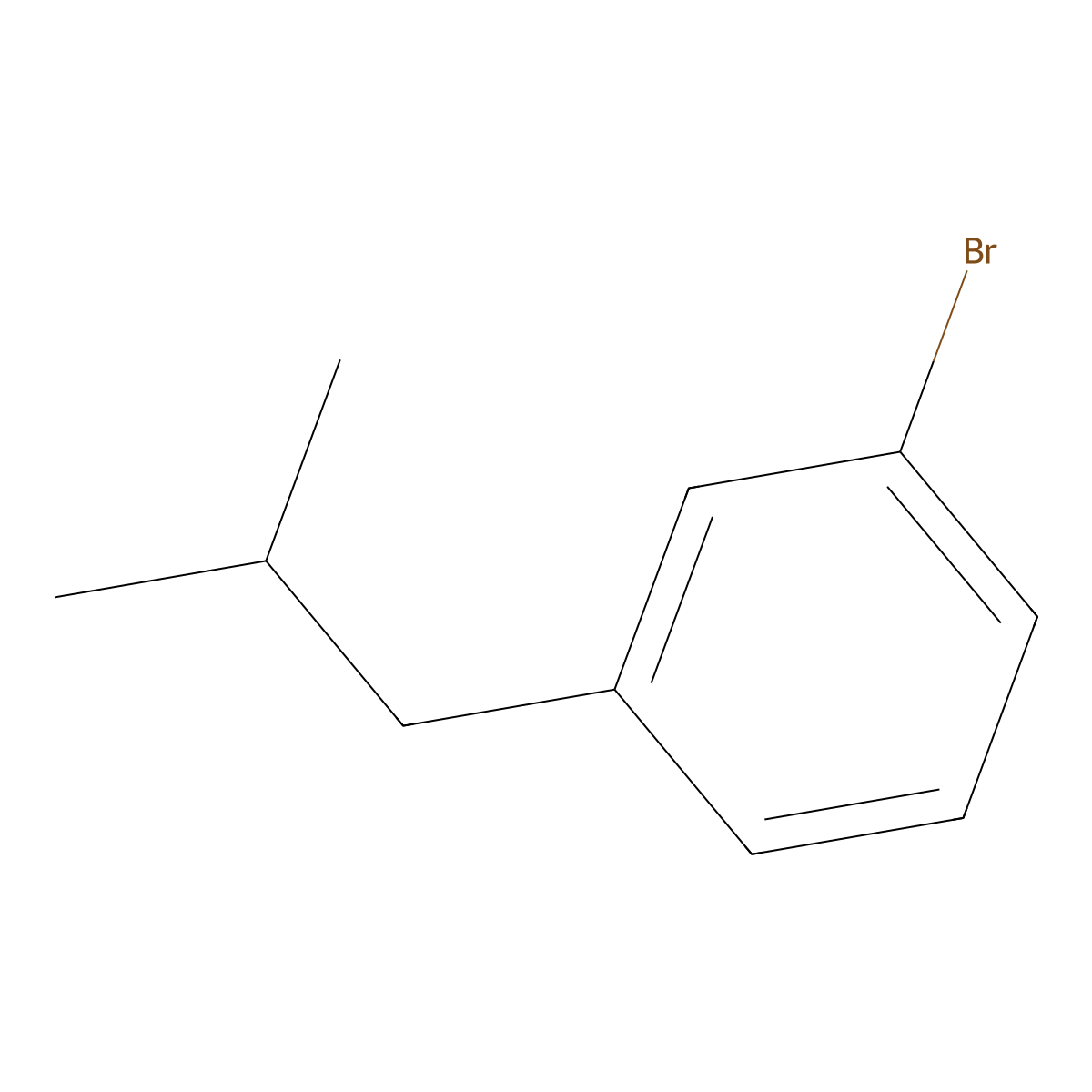 1-Bromo-3-isobutylbenzene molecular structure, CAS 139155-55-8