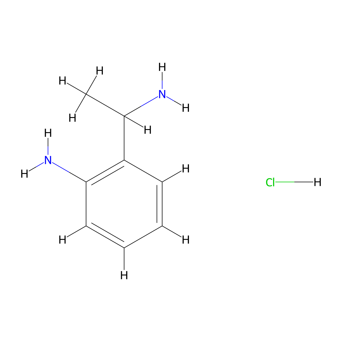 (R)-2-(1-aminoethyl)anilinehydrochloride molecular structure, CAS 1391585-36-6