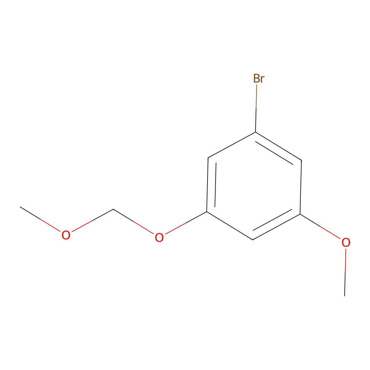 1-Bromo-3-methoxy-5-(methoxymethoxy)benzene molecular structure, CAS 1391594-69-6
