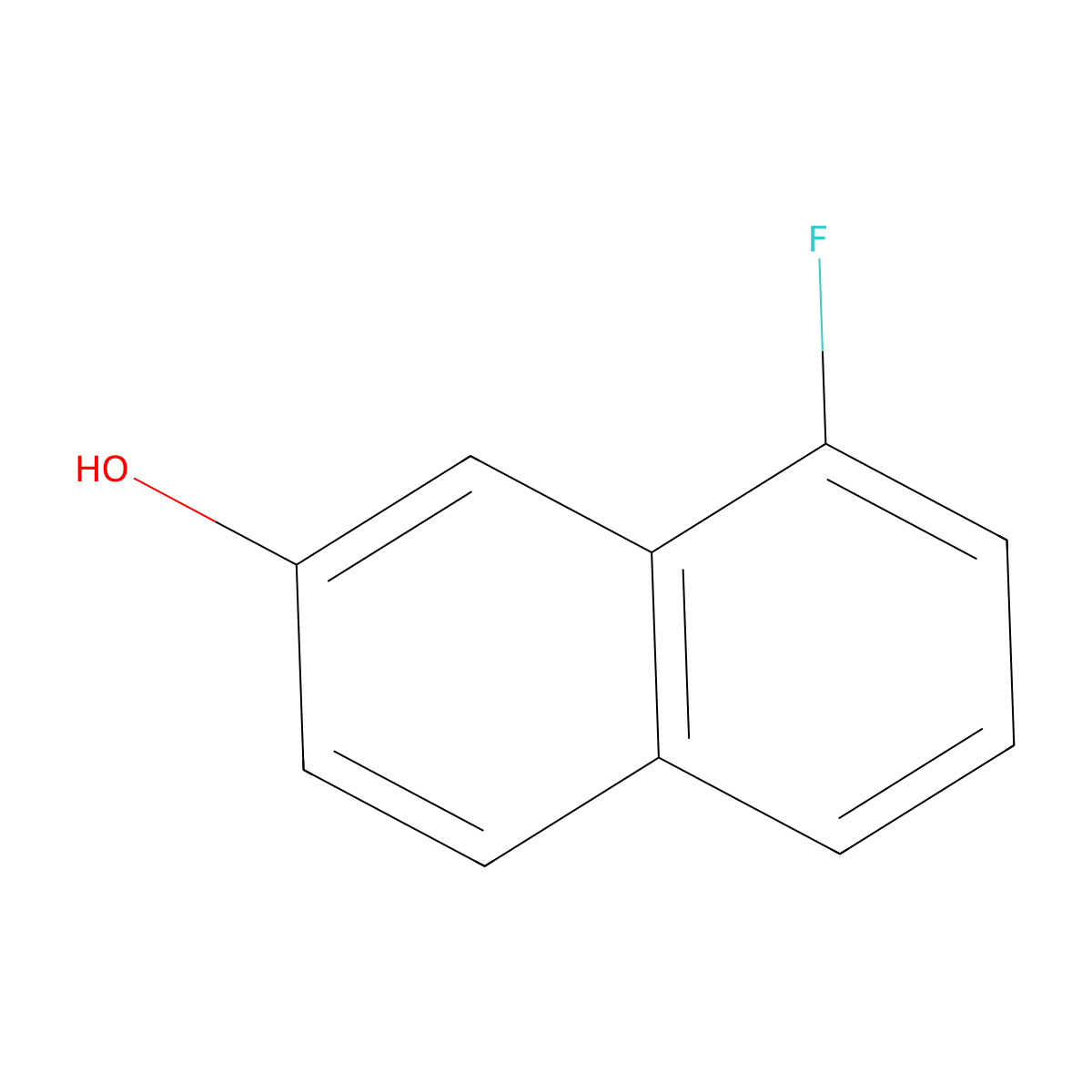 8-Fluoronaphthalen-2-OL molecular structure, CAS 13916-98-8